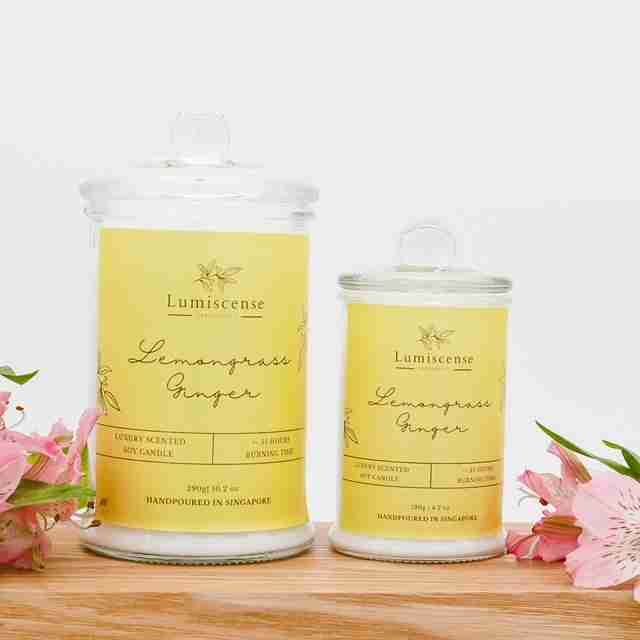 Lumiscense Soy Wax Candle - Lemongrass Ginger