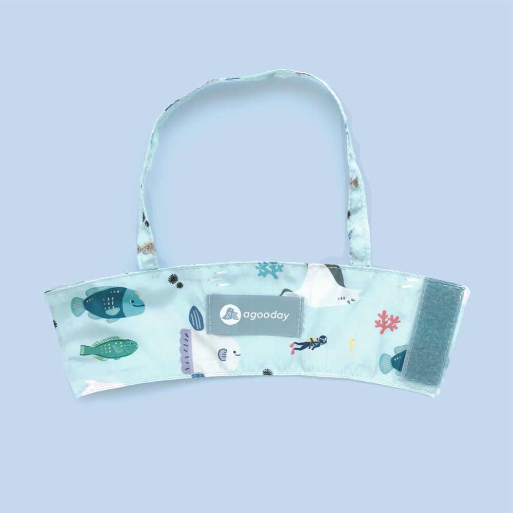 Agooday 2 in 1 Cup and straw Carrier holder | I am not Seafood 我不是海鮮