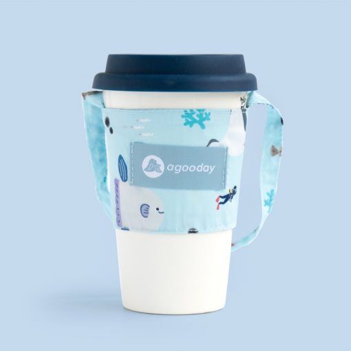 Agooday 2 in 1 Cup and straw Carrier holder | I am not Seafood 我不是海鮮 - Image 2