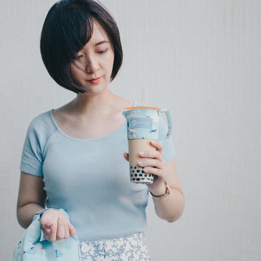 Agooday 2 in 1 Cup and straw Carrier holder | I am not Seafood 我不是海鮮 - Image 4